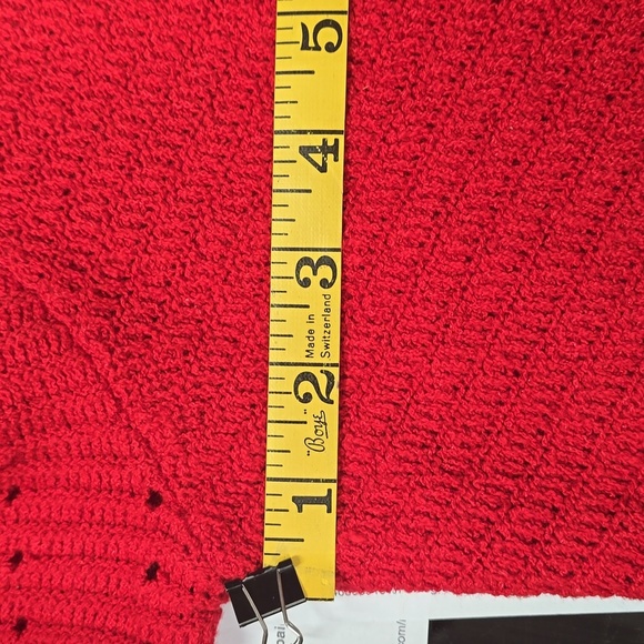 Chic Red Knit Sweater with Puff Sleeves | Knox Rose | 2X - Picture 11 of 12